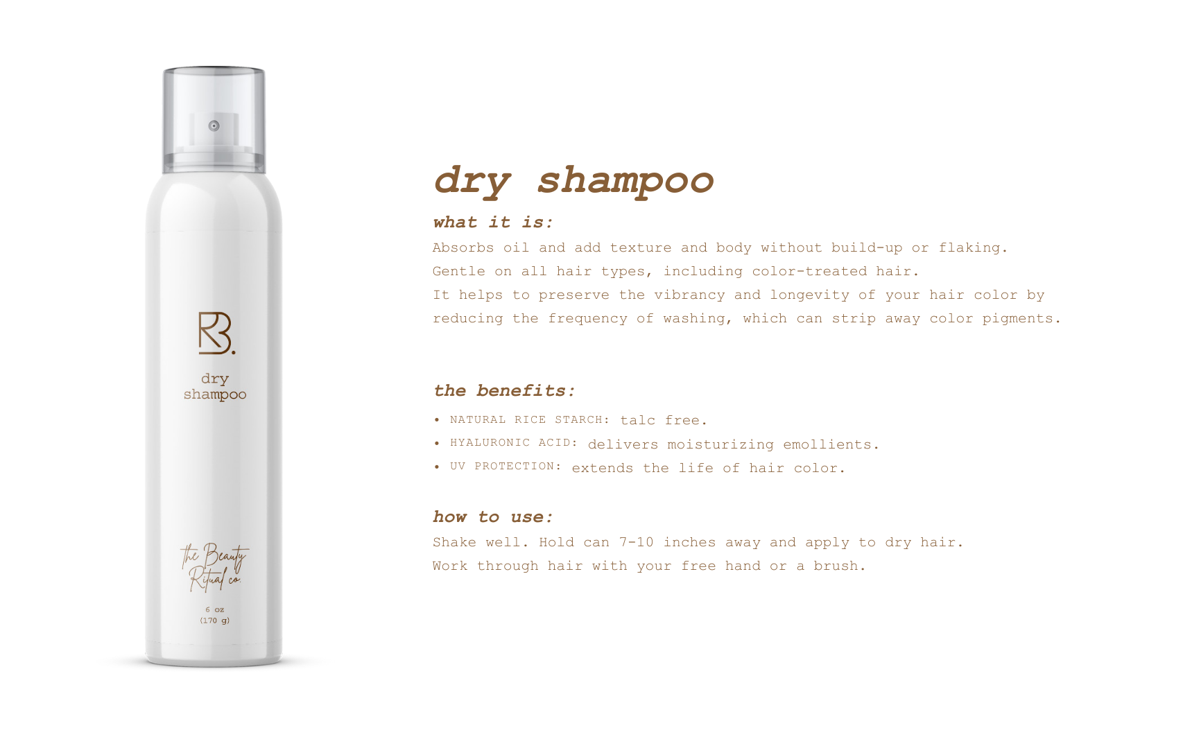 dry shampoo